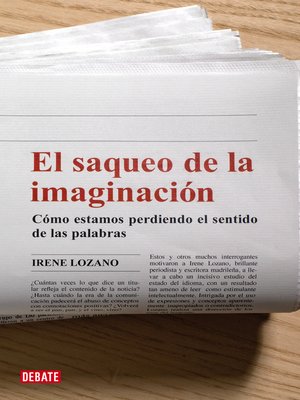 cover image of El saqueo de la imaginación
